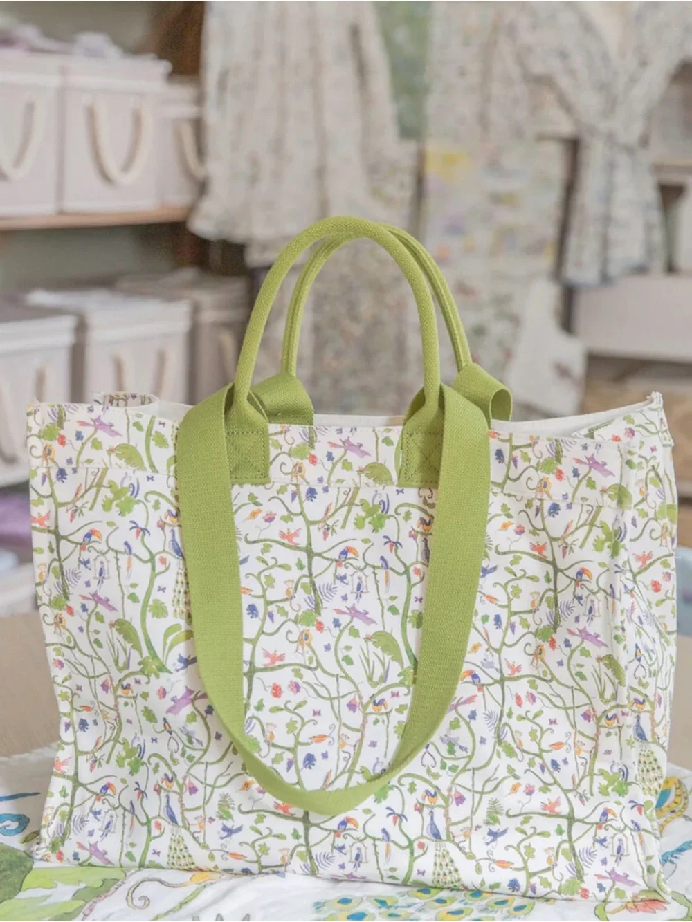 Timo & Violet Everywhere Tote Bag - Tropical Garden Upscale Diaper Bag, NWT